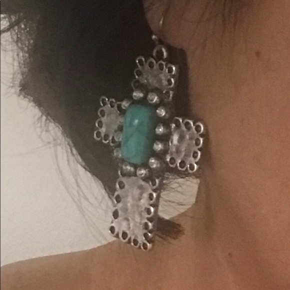 Cross Earrings - Picture 2 of 2